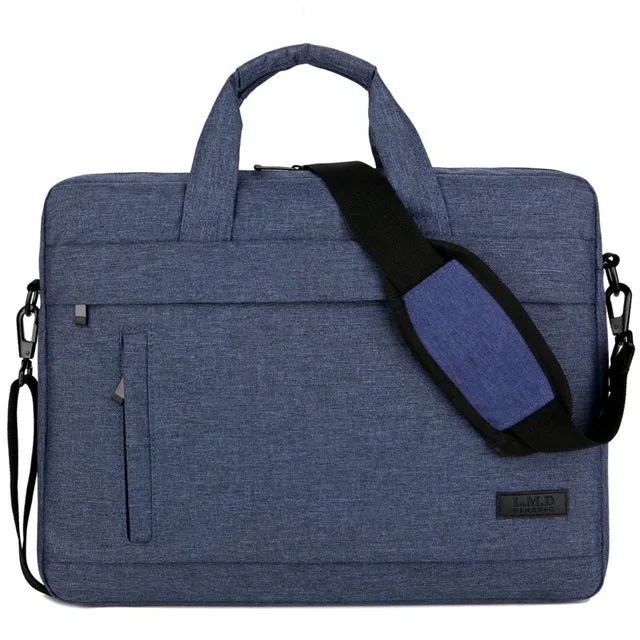 Blue Size 15inch Модная мужская женская универсальная сумка для ноутбука, портативный портфель, сумка через плечо, 3 размера - Цвет: Blue Size 15inch