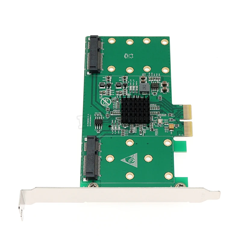 4 Порты и разъёмы mSATA Raid-плата преобразователя SSD адаптер PCI-Express X2 контроллер 6