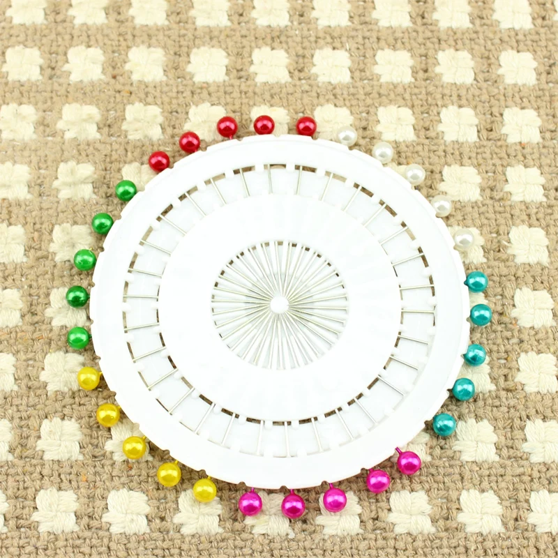 40 шт./лот 35 мм круглые жемчужные стальные булавки для изготовления одежды