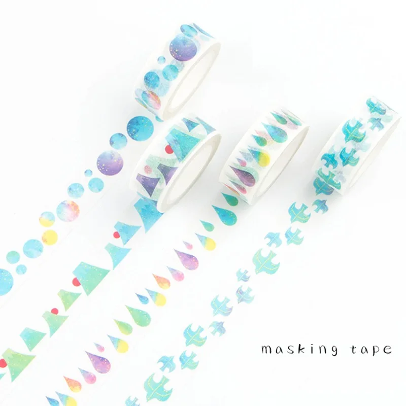 8 шт./лот Акварельная Бумага васи лента винтажные Маскировочные ленты