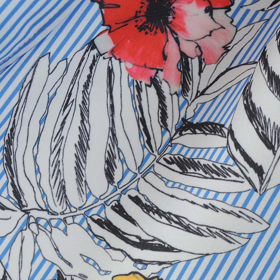 Женское Повседневное платье Лето 2017 г. Новые полосы Style отложной воротник с