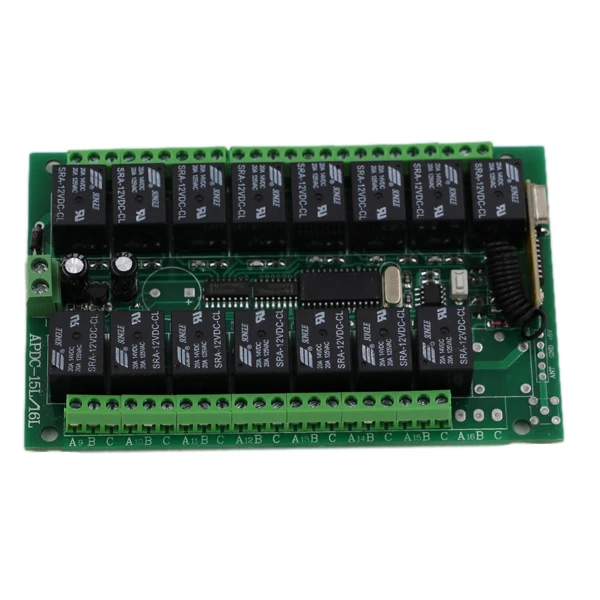 

Free Shipping 315Mhz/433Mhz DC24V 15CH RF Wireless Remote Control Switch System 2pcs 15Keys Transmitters and 1pcs 15CH Receiver