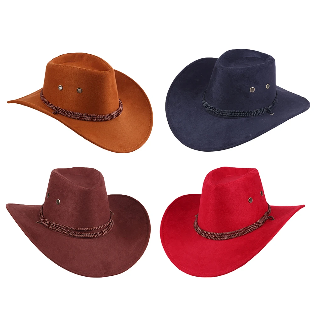 Высококачественная Ретро Ковбойская шапка Cowgirl в западном стиле мужская для