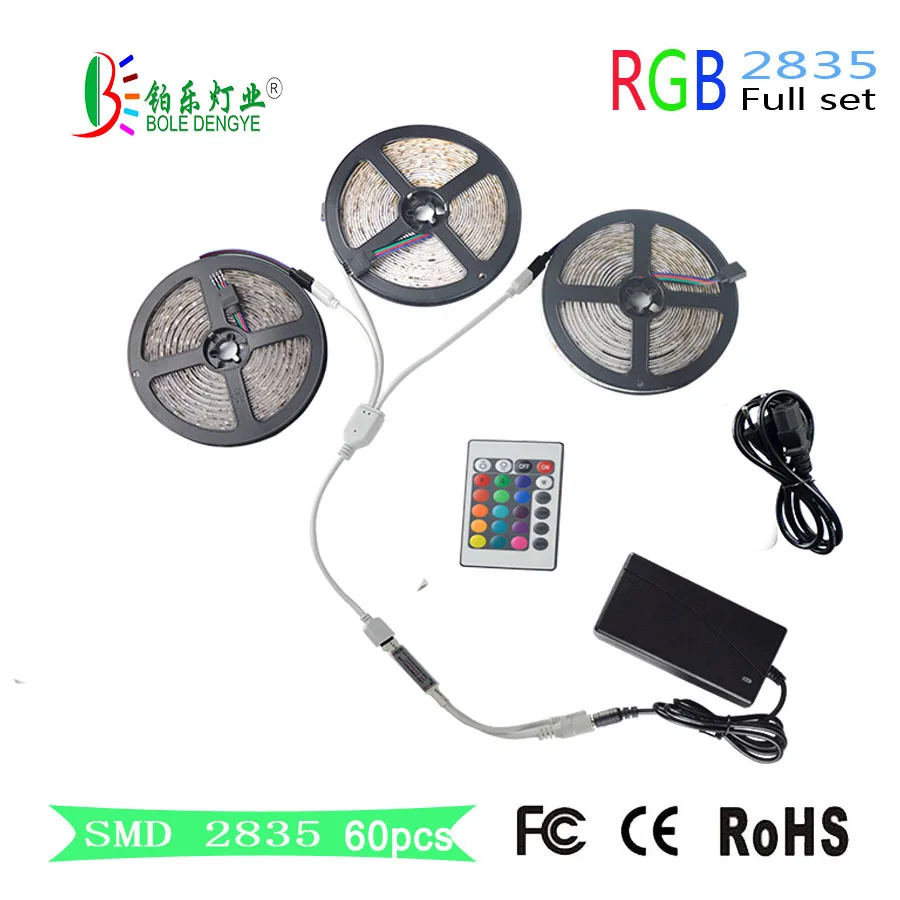 5 м 10 15 RGB Водонепроницаемый светодиодный светильник SMD 2835 с пультом
