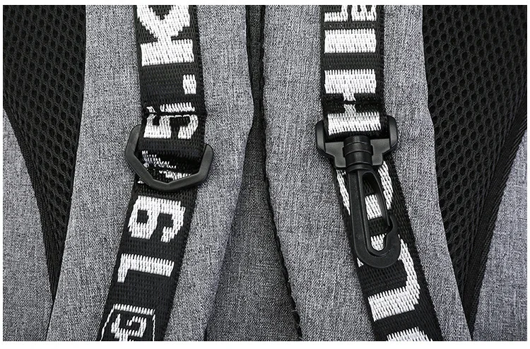 Мужской рюкзак Оксфорд, рюкзак для ноутбука, Usb зарядка, большая емкость, опрятный рюкзак для подростков, школьные сумки для подростков, черный рюкзак для мальчиков