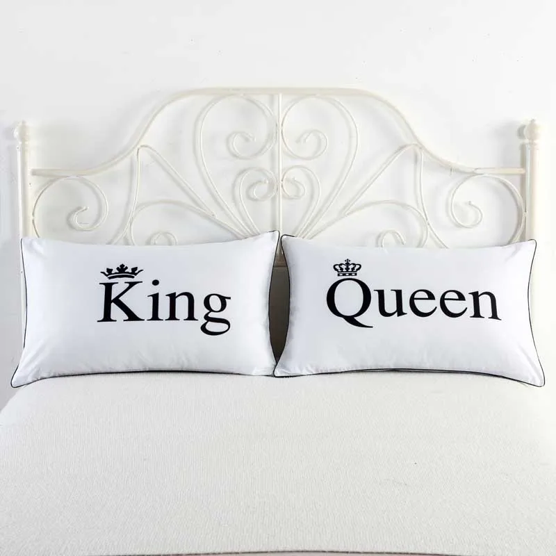 Наволочки для тела Mr and Mrs романтичная декоративная наволочка пары King Queen подарок