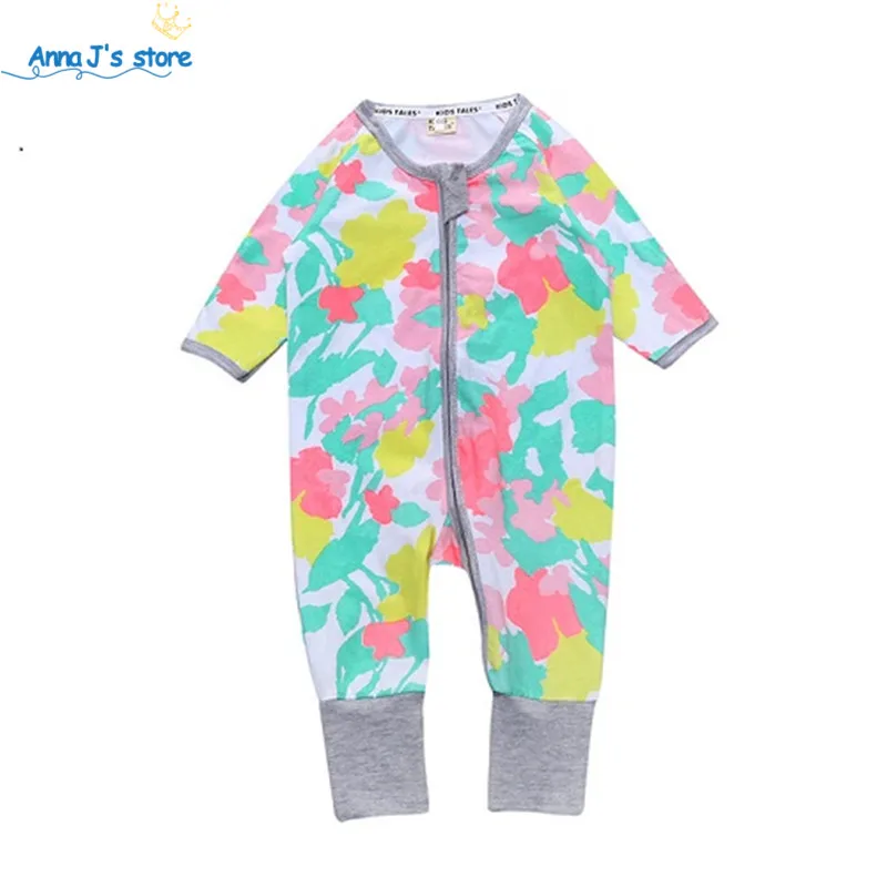 2019 детские пижамы комплект для новорожденных Детский комбинезон из хлопка с
