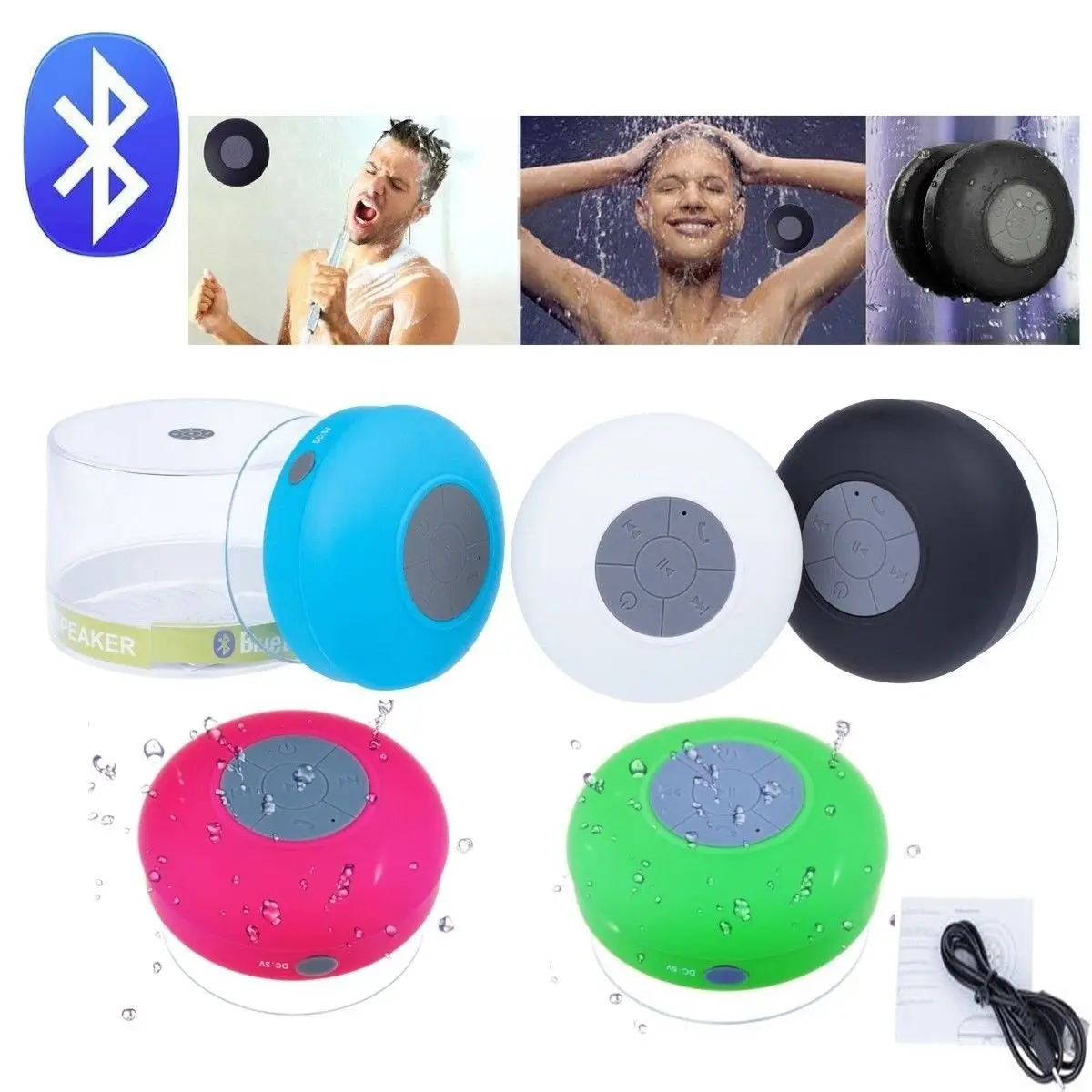 Портативный водонепроницаемый мини Bluetooth динамик Беспроводные свободные руки