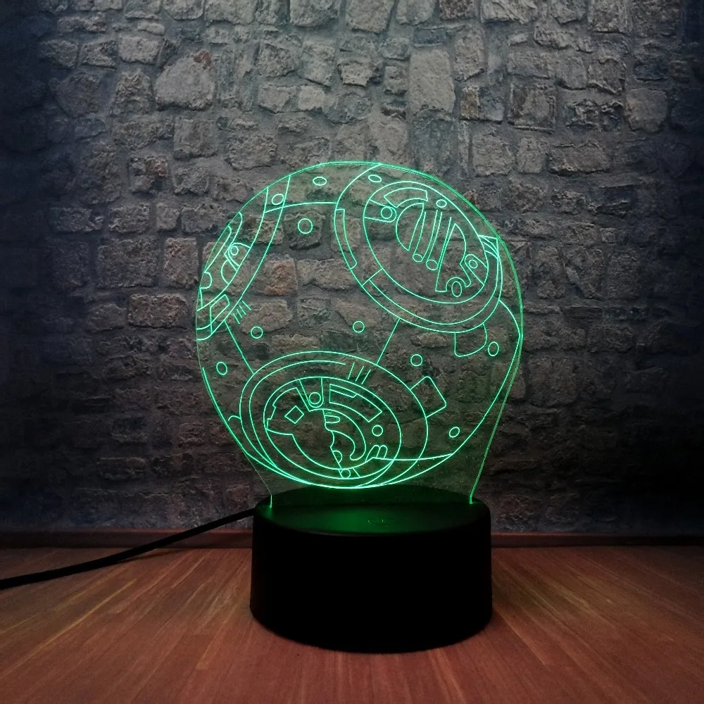 Хит Звездные войны деформированный космический корабль BB 3D светодиодный