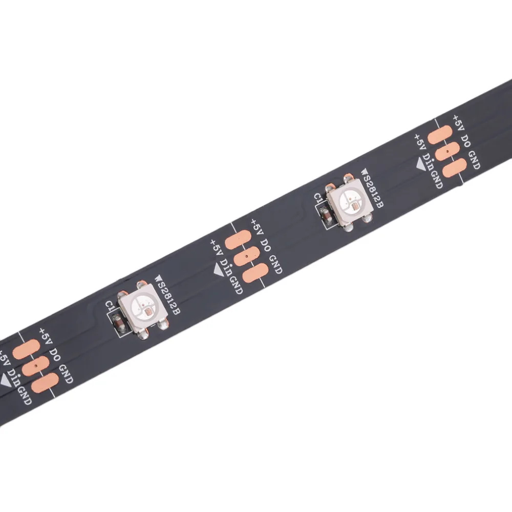 Новый WS2812B 5050 RGB 30 светодиодный 1 м полосы света индивидуальный