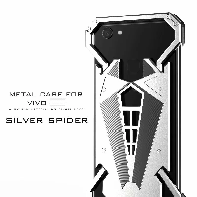 

Luxury Cool Metal Case For Vivo Y79 y71 y67 y66 Metal Aluminum Alloy Shockproof Armor Cases Cover Anti-knock Fundas Coque