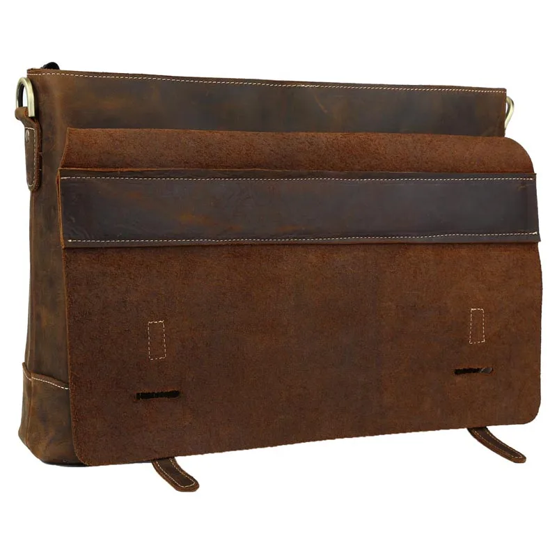 Роскошный итальянский кожаный портфель для мужчин сумка-мессенджер на плечо 14