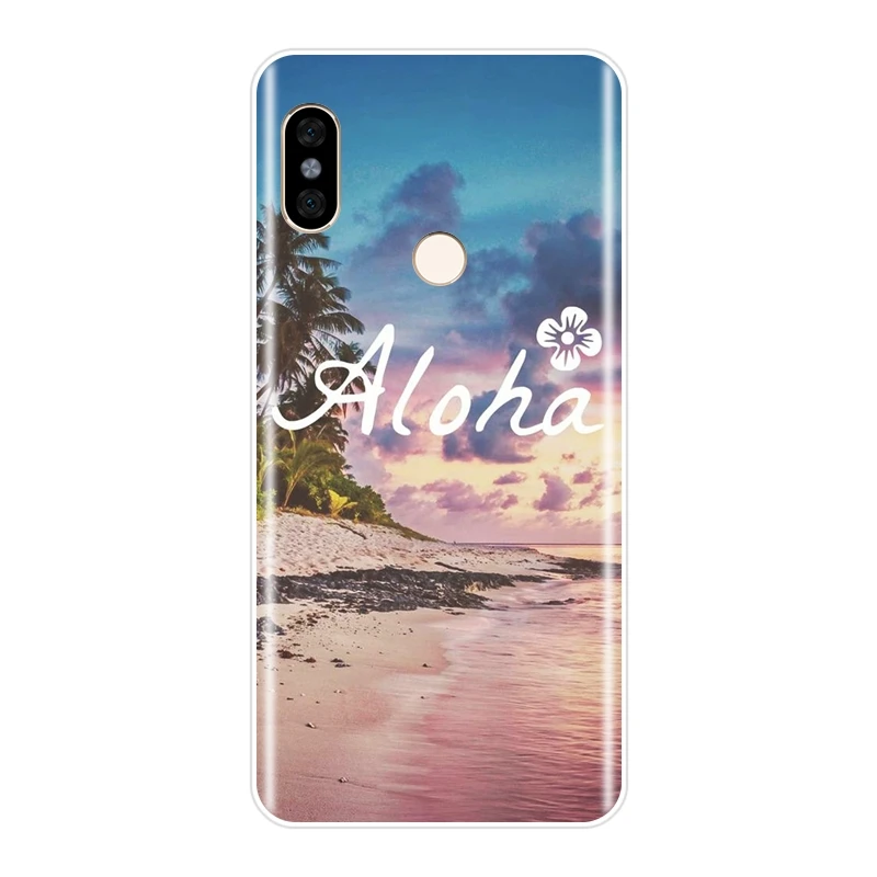 Силиконовый чехол для телефона Xiaomi Redmi S2 6A 5 Plus 4A Beach Sky мягкая задняя крышка Pocophone F1