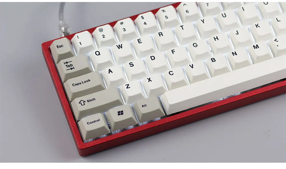 Механическая клавиатура Tada68 65% раскладка с переключателями Cherry mx Slient/Enjoypbt Dye-sub keycap/пластиковый или алюминиевый корпус