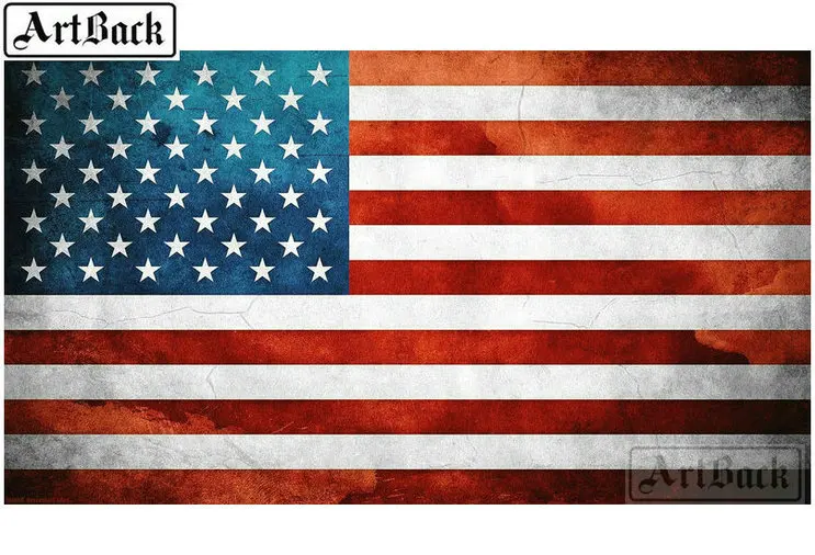 5d алмазная живопись сделай сам флаг США икона полная выкладка 3d Алмазная вышивка