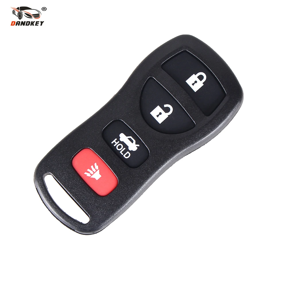 Dandkey удаленного Ключи fob KBRASTU15 4 кнопки для Nissan Altima Максима 350Z Armada 2004 2005 2006 2007 2008 2009