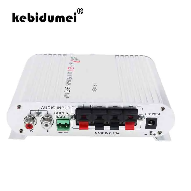 Автомобильные усилители каналов kebidumei LP 838 Hi Fi 2 1 стерео сабвуфер аудио бас