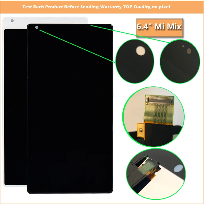 100% тест хорошая работа замена LCD для Xiaomi Mi MIX 6 4 &quotЖК-дисплей и кодирующий