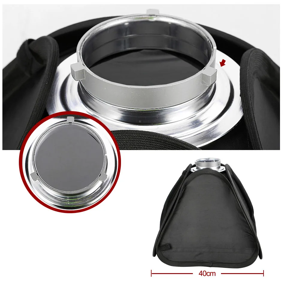 ALUMOTECH Compact 5500/3200K 80W Светодиодный точечный светильник, непрерывный светильник+ v-образное крепление+ крепление Bowen, софтбокс для студийной фотосъемки, лампа с затемнением