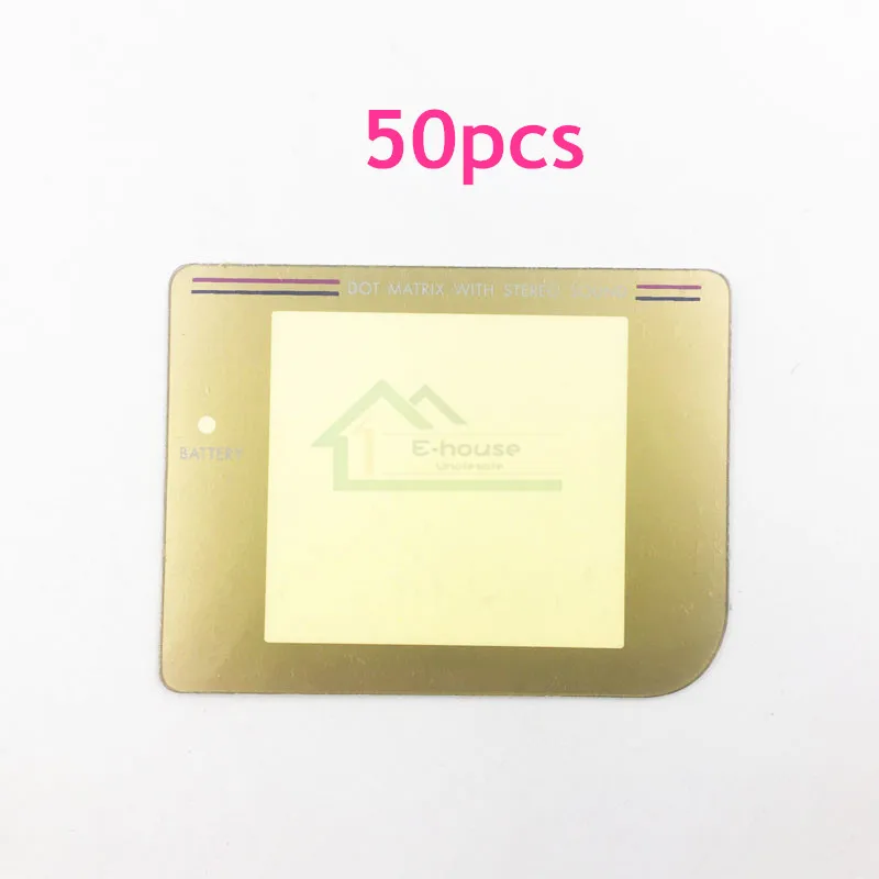 Игровая консоль для Nintendo GameBoy 50 шт. пластиковый экран золотого цвета детали