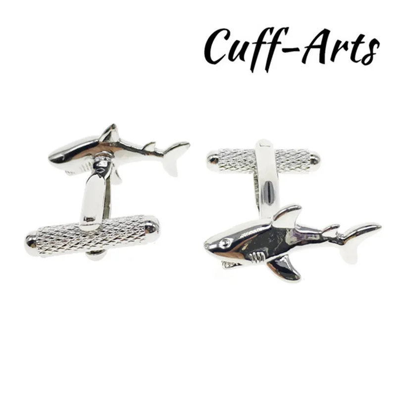 

Cuffarts Fashion Cufflinks New 2018 Trendy Fish Tie Clip Cuff Links Men Jewelry Design Cufflinks High Quality C10043