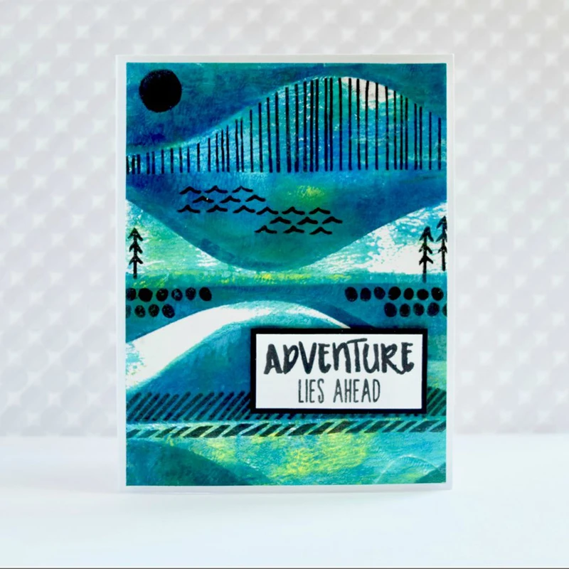 Полосы волн шаблон пластиковый спрей Многослойные трафареты для DIY Скрапбукинг