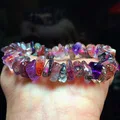 Подлинная натуральная супер семь Lepidocrocite кварц 11 мм Женский Мужской Браслет сертификат круглые бусины Кристалл AAAAAA