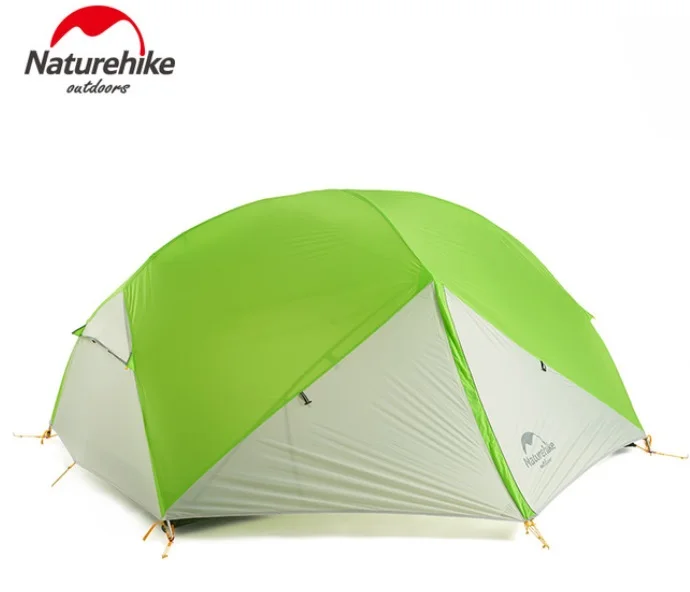 Naturehike Фабрика магазин DHL Mongar 2 палатка двухслойная 2 человек Водонепроницаемый Сверхлегкий купол палатка - Цвет: Зеленый