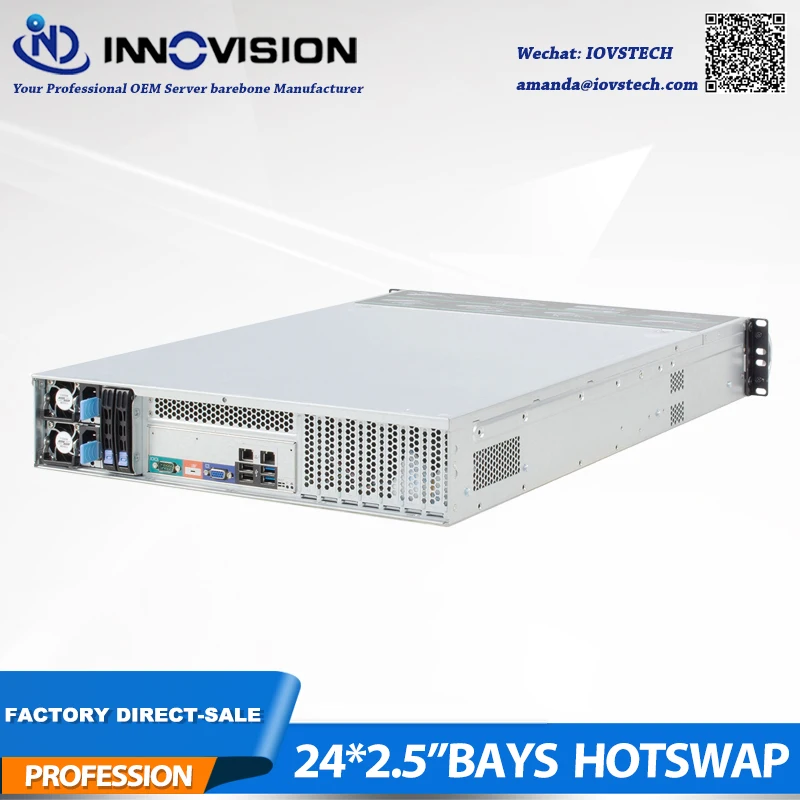 2019 Новый 2U 650 мм 24*2 5 &quotОтсеки HDD hotswap сервер стойка шасси с 12 Гб Mini HD backplane Поддержка
