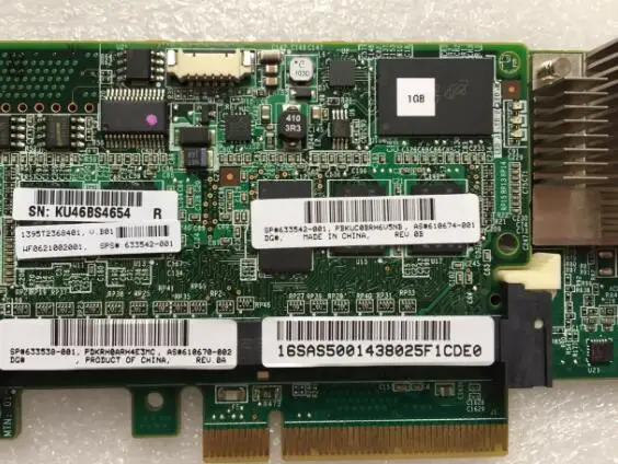 Работает для hp P420 Массив 1 ГБ/512 М кэш ОЗУ+ батарея 631670-B21 633538-001 633542-001 Raid карта в сборе хорошо протестирована