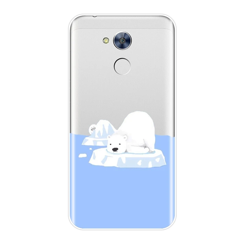 Милый силиконовый чехол для телефона Bear Penguin Kawaii Huawei Honor 6 5A 4X 5X 6X 6A мягкая задняя