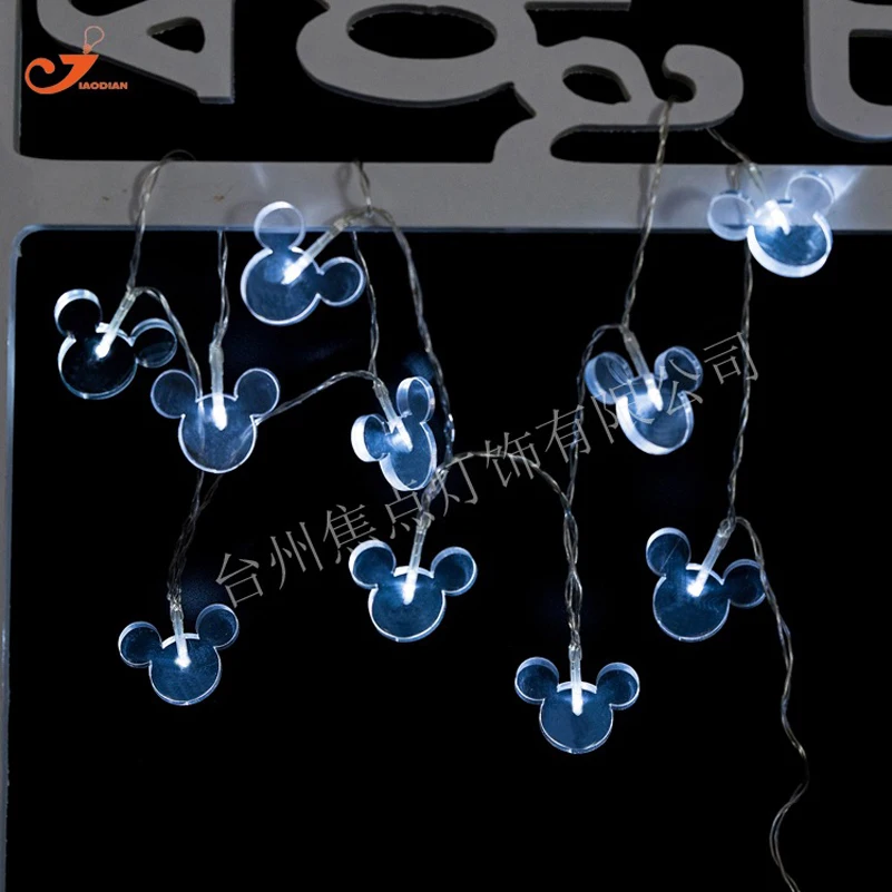 Girl Gift Light String Decor Mickey Mouse Kid Child Birthday 10 LED Carnival Christmas New Year Wedding Party Festival | Освещение
