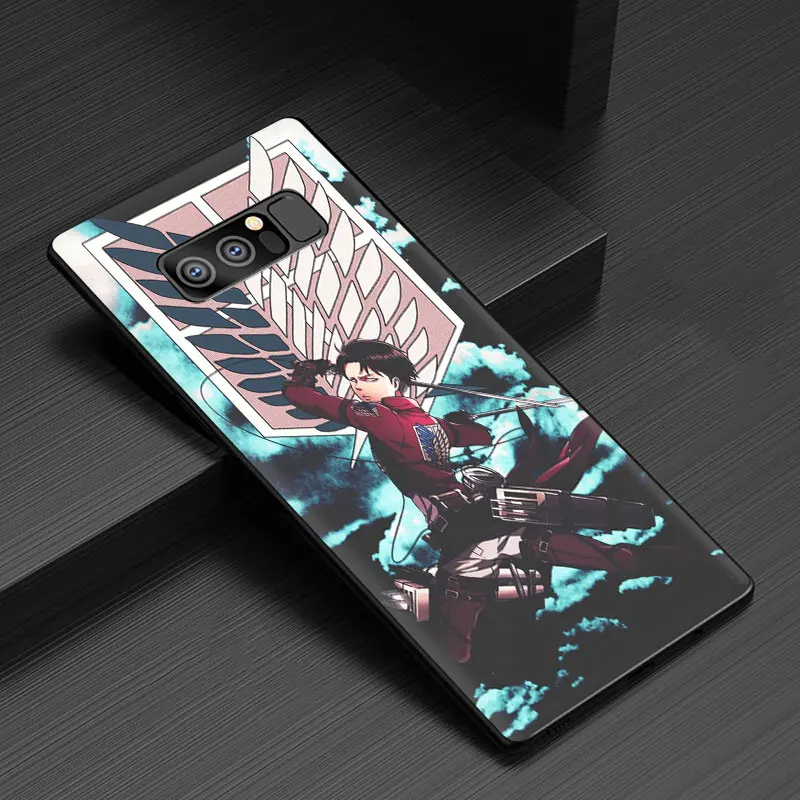 Мягкий чехол для телефона с аниме японской атакой на титанов для samsung Galaxy M10 20 30 S6 7 Edge S8 9 10 Plus Note 10 8 9