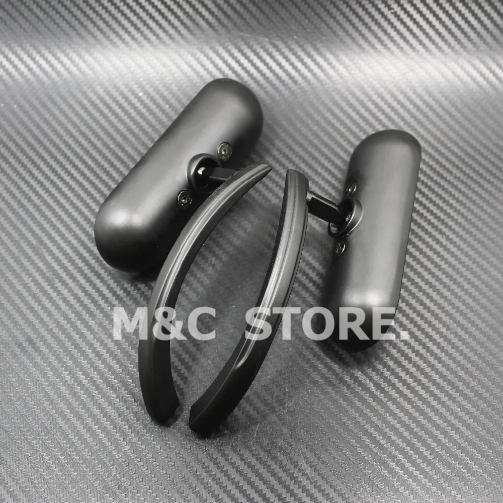 Мотоциклетное левое и правое мини-зеркало овальное зеркало 8 мм 10 черные зеркала