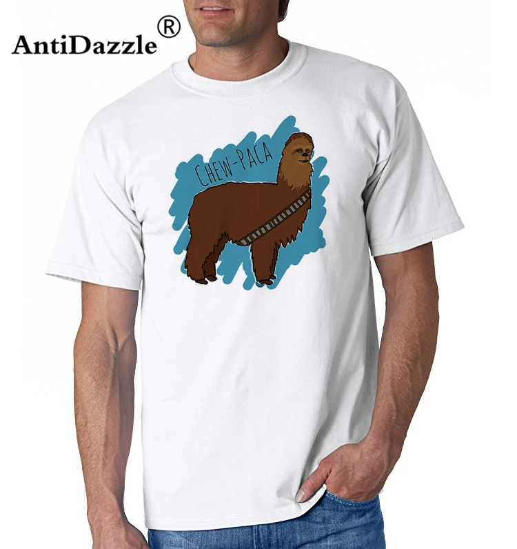 Chewbacca футболка Альпака Футболка мужская 6xl с потрясающим принтом 100 хлопок