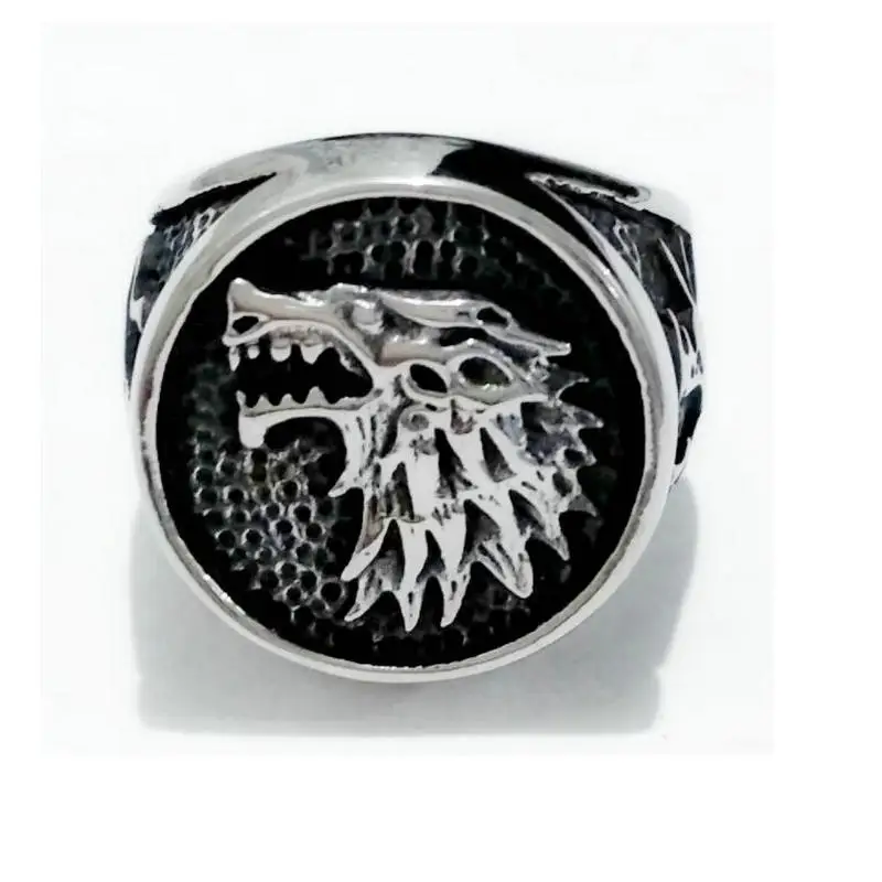 Для Мужчин's нержавеющая сталь кольцо властная Титан стальное в виде головы