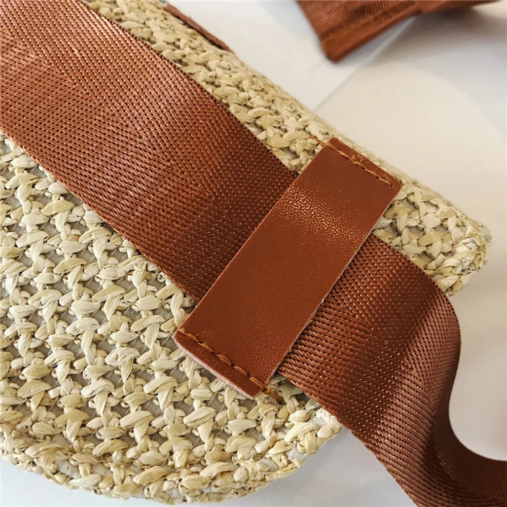 2019 Модный женский соломенный регулируемый плечевой ремень Простая Сумка Джокер