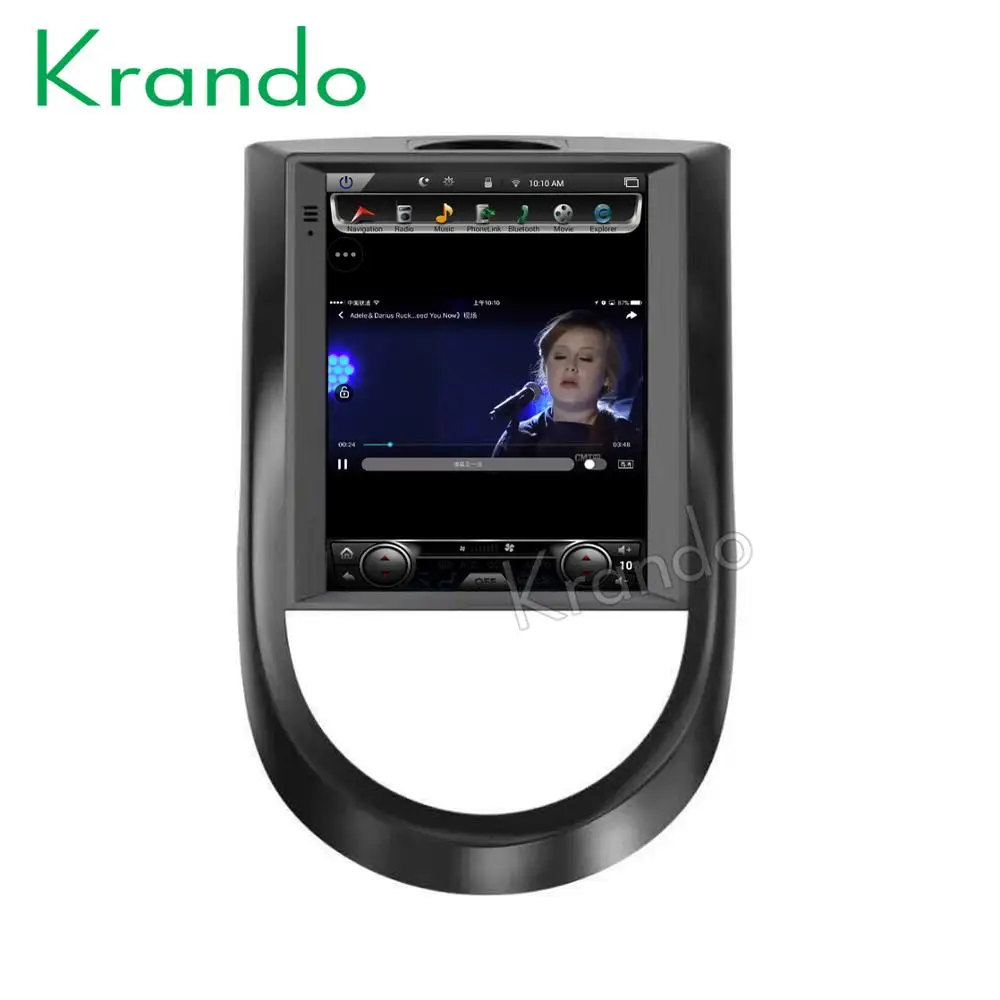 Krando Android 7,1 9," Tesla вертикальный сенсорный экран автомобильный dvd аудио радио мультимедийная система для Kia soul gps навигационный плеер