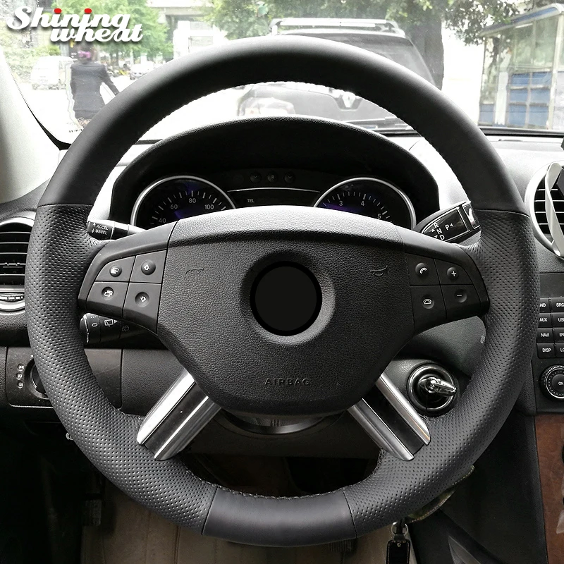 Чехол для руля Mercedes Benz M Class ML350 ML500 2005 2006 GL GL450 2009|leather steering wheel cover|steering coverwheel cover |