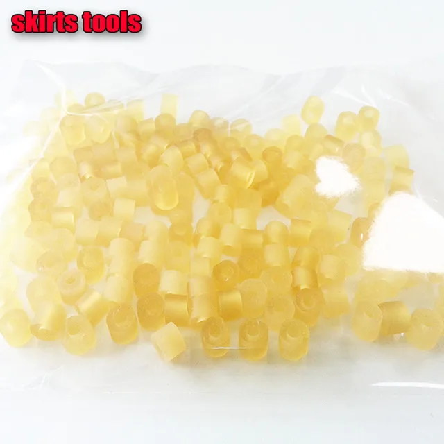 JINHONGKANG 100CS Морская Рыбалка снасти Snapper оборудование юбки и резиновый галстук фиксированные части приманки аксессуары - Цвет: Цвет: желтый
