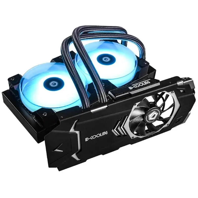 Компьютер Coooling части 240VGA-RGB вентилятор водяного охлаждения интегрированный процессор кулер радиатор двойной вентиляторы для GeForce/AMD