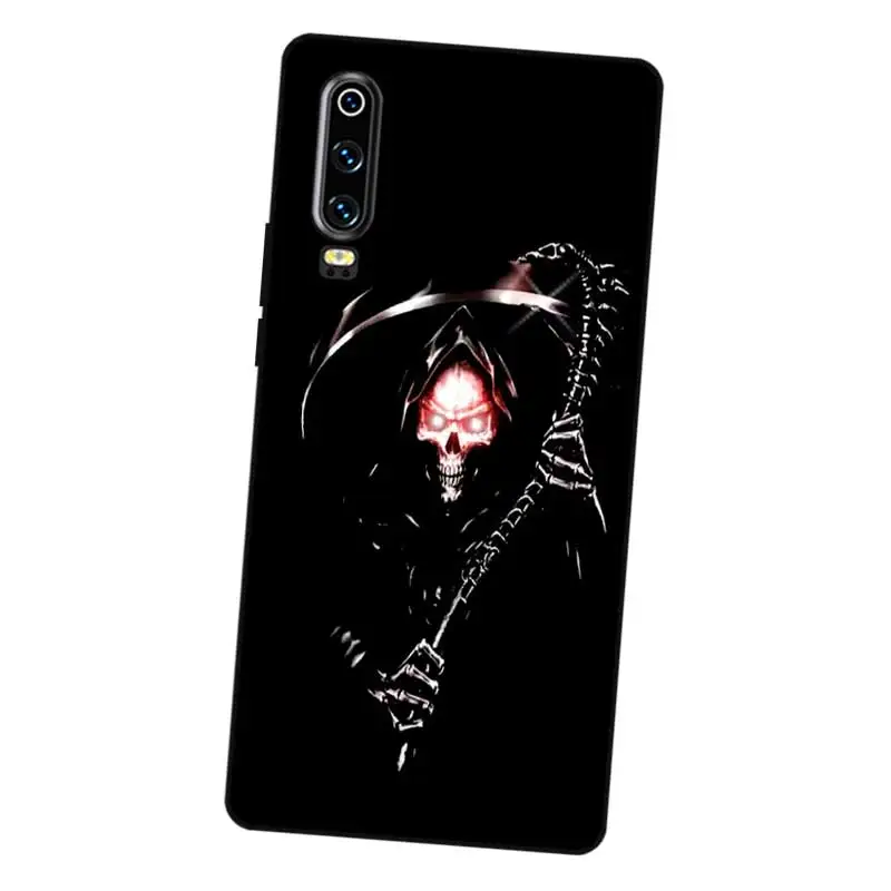 P175 Reaper Черный силиконовый чехол для Huawei P8 P9 P10 P20 P30 Lite Pro P Smart Plus 2017 2019 |