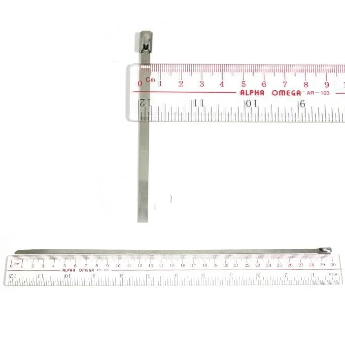 Универсальные ремни на молнии 20 см из нержавеющей стали для выхлопной головки