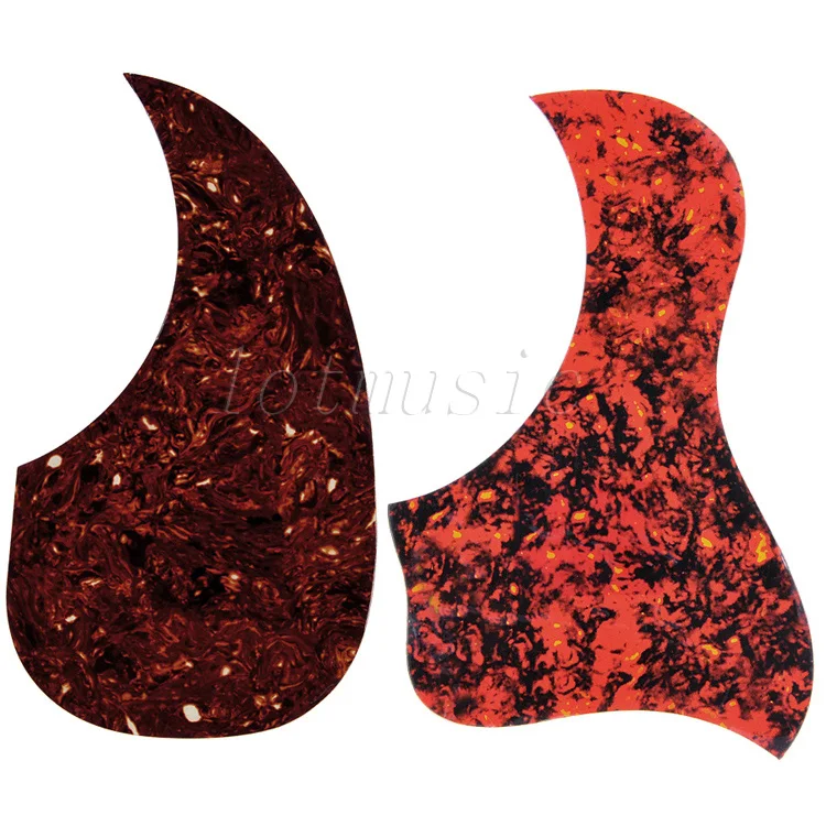 2 Шт. Задней Ясно Белый Красный Акустическая Гитара Накладку К Царапинам Пластины