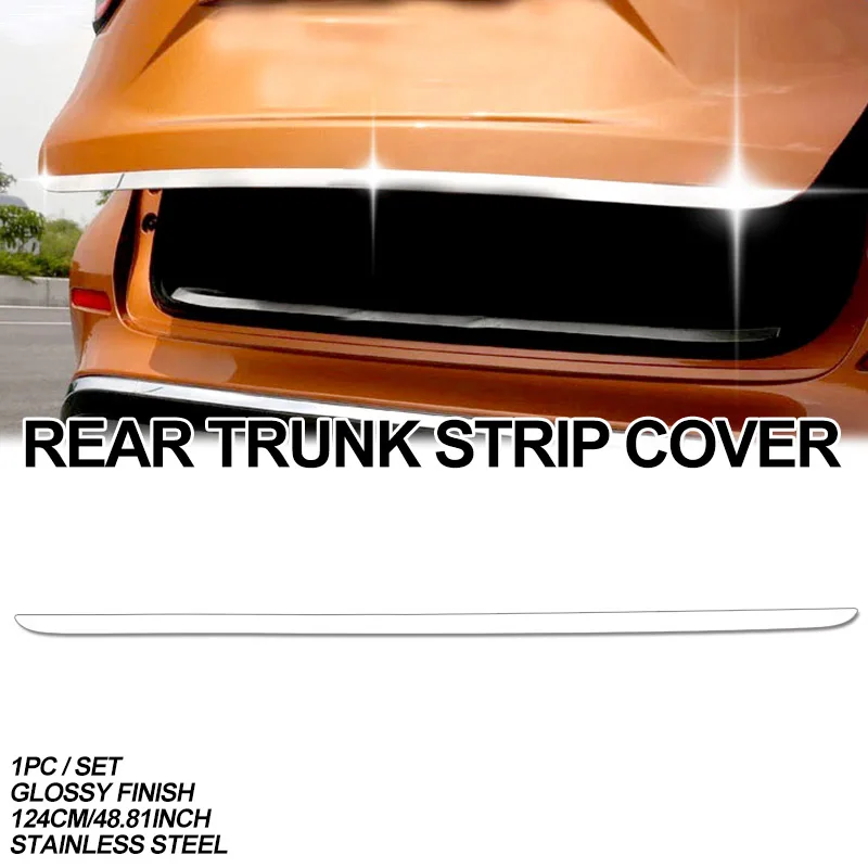 TRUNK STRIP COVER Для Nissan Murano задний багажник вентиляционное отверстие хромированная крышка отделка молдинг аксессуары для автомобиля Стайлинг декоративная наклейка - Цвет: TRUNK STRIP COVER