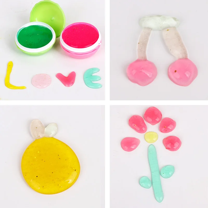 kk 1pcs macarons Crystal Slime Toys Smart Plasticine Modeling Polymer Clay Slime-toy transparent crystal | Игрушки и хобби