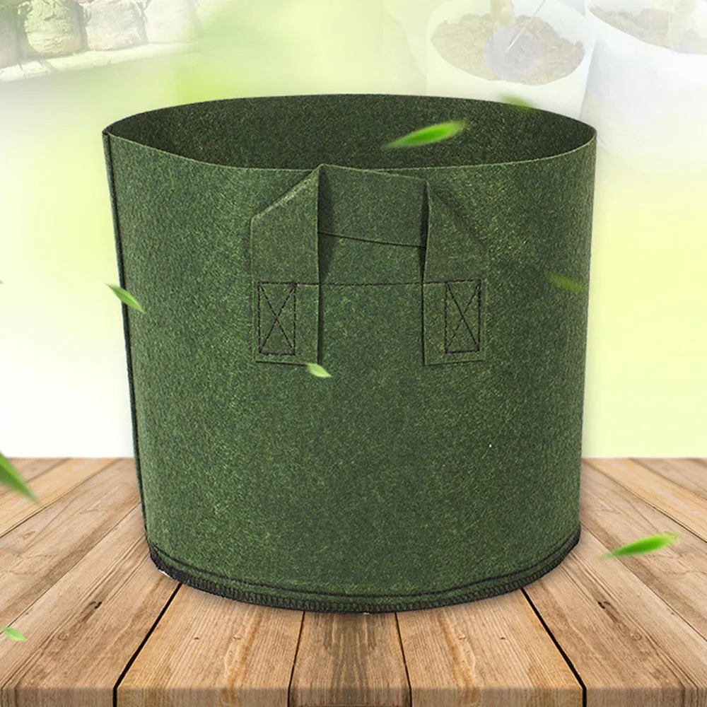 Дерево Ткань горшки для выращивания мешок Контейнер проращивания горшок