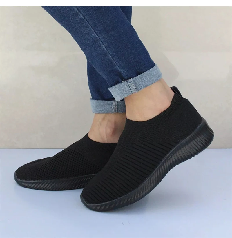 Женская обувь; Прямая с фабрики; женские кроссовки Flyknit; большие размеры; спортивная обувь на плоской подошве; женская повседневная обувь; кроссовки для прогулок