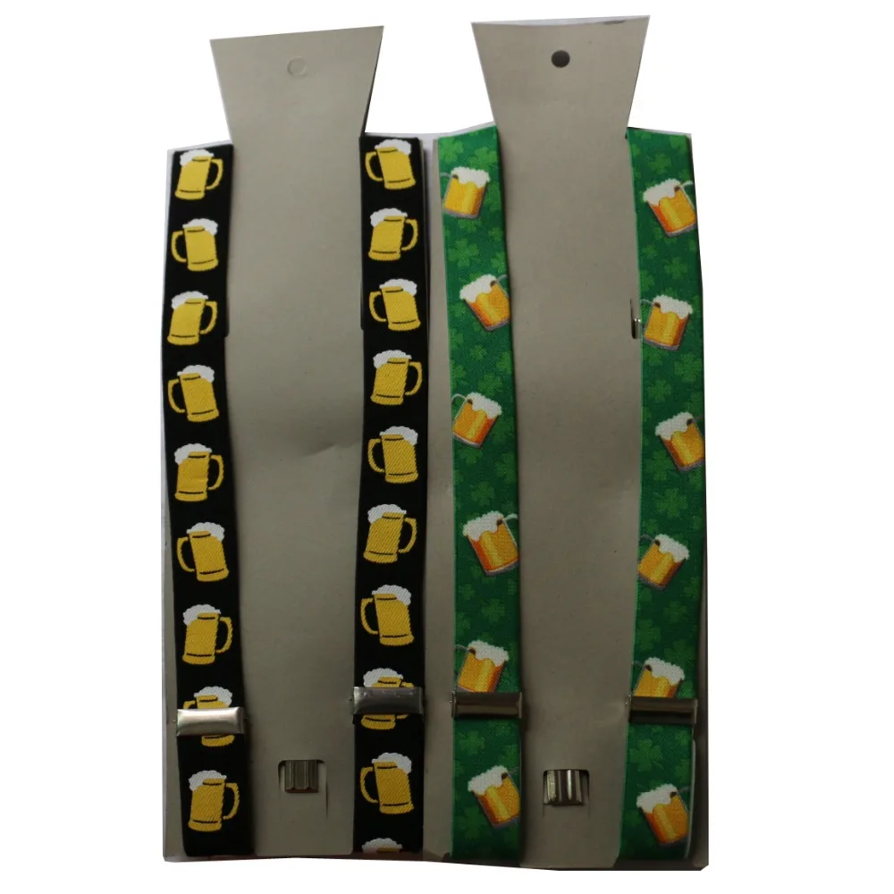 2019 новые модные регулируемые подтяжки с мультяшным рисунком пива шириной 2 5 см