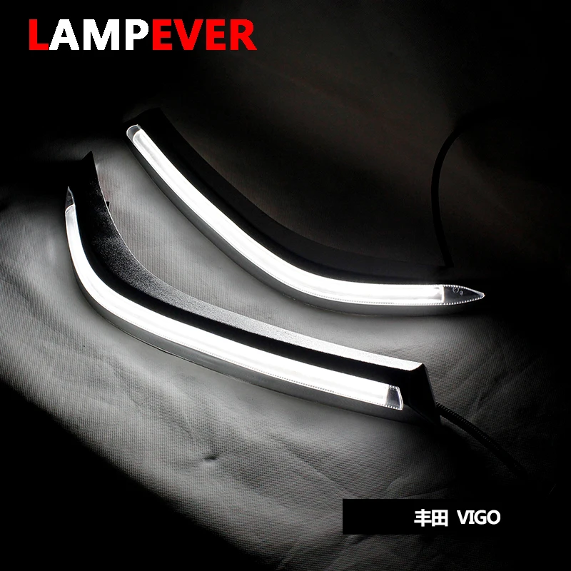 Автомобильные фары Lampever светодиодный дневные ходовые огни DRL с желтым указателем